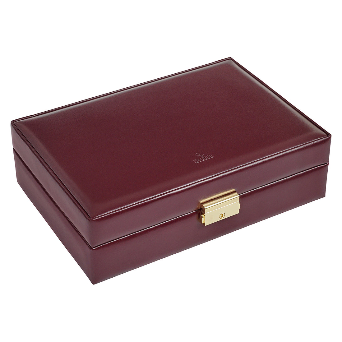 case for 10 watches acuro / bordeaux (leather)