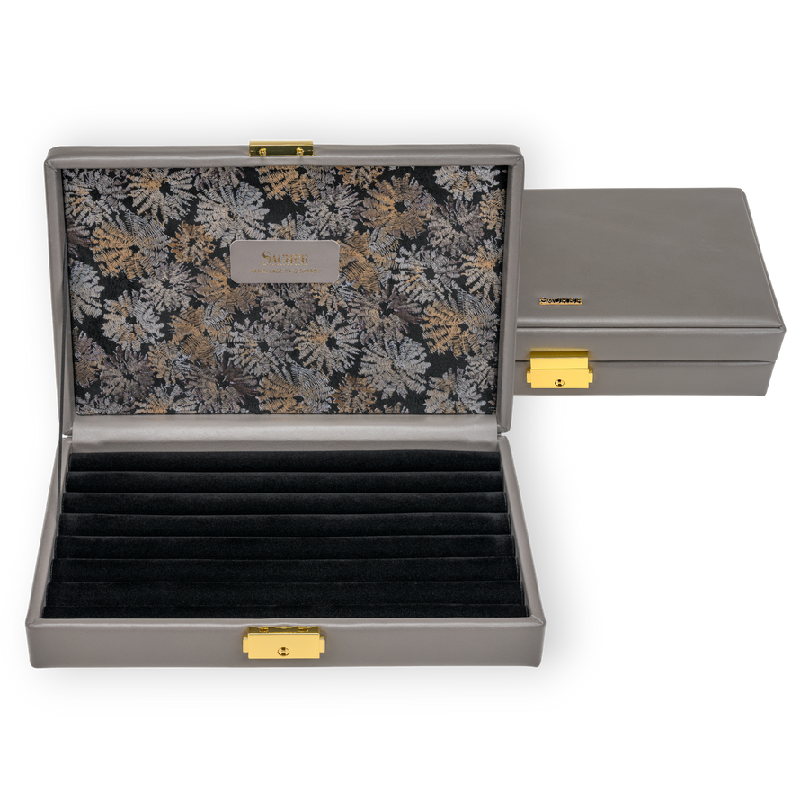 Ring case fleur venice / gray (leather)