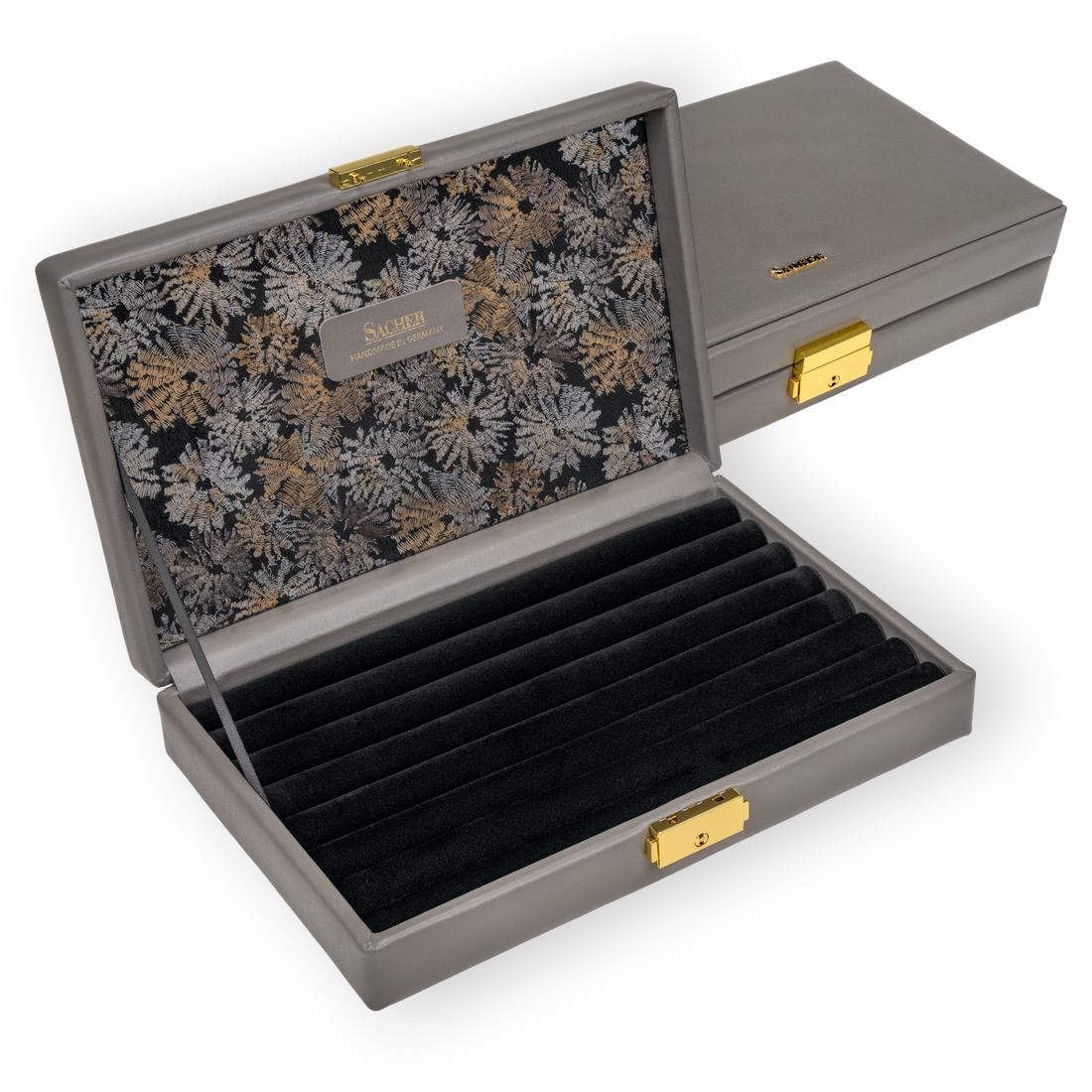 Ring case fleur venice / gray (leather)