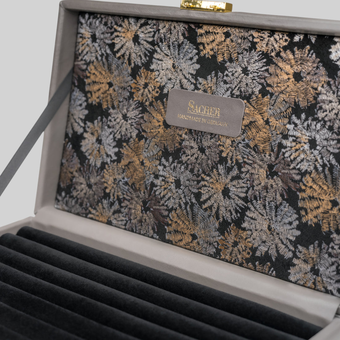 Ring case fleur venice / gray (leather)