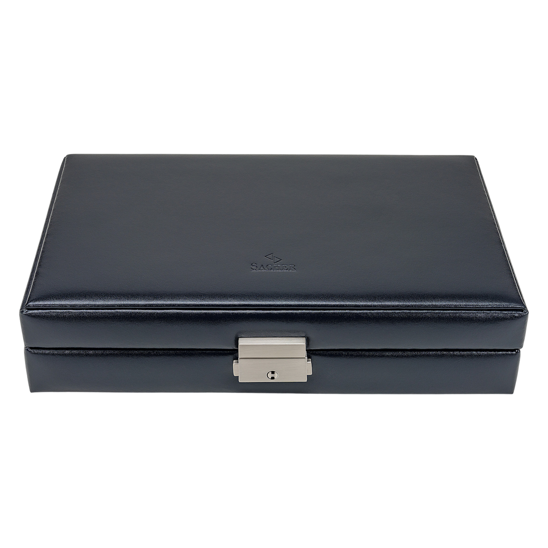 Ring- und Sammleretui florage / navy (Leder)