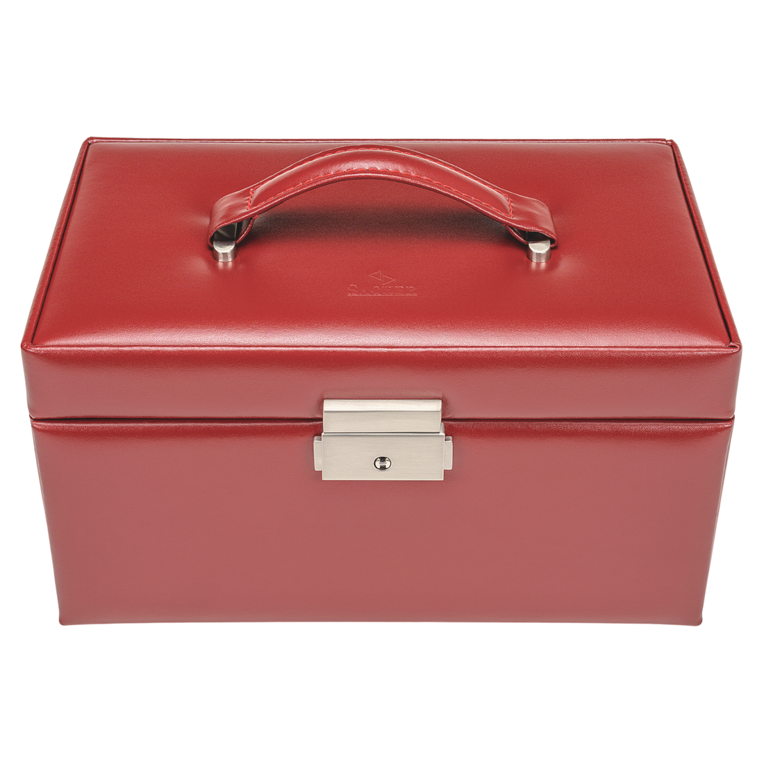 Schmuckkasten Emma Amadora / rot (Leder)