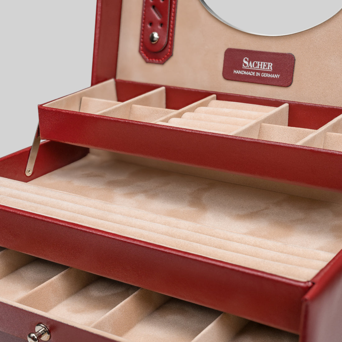 Portagioie Nancy amadora / rosso (pelle)