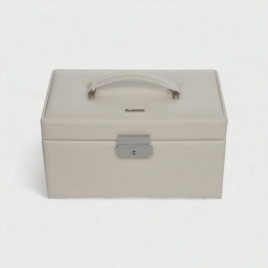 Jewelry box Elly elegance / sand (full cowhide)
