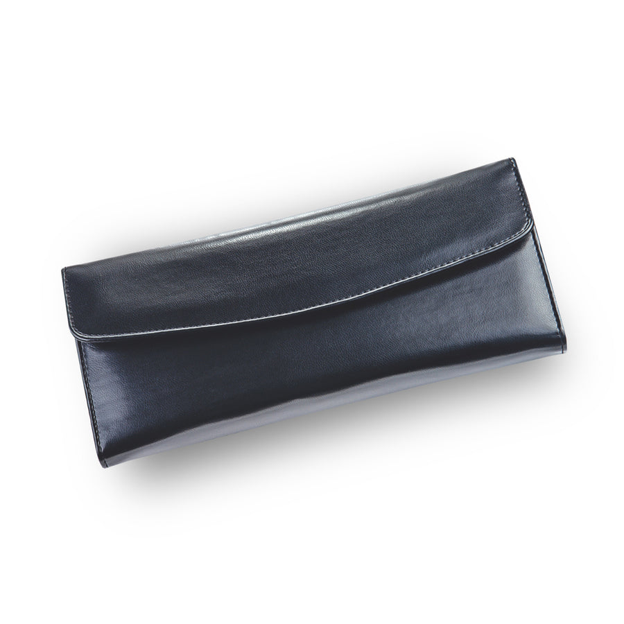 jewellery roll new classic / black (cowhide leather)