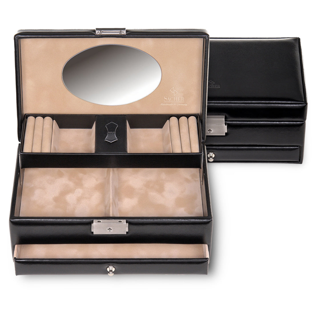 Portagioie Hanna new classic / nero (pelle)