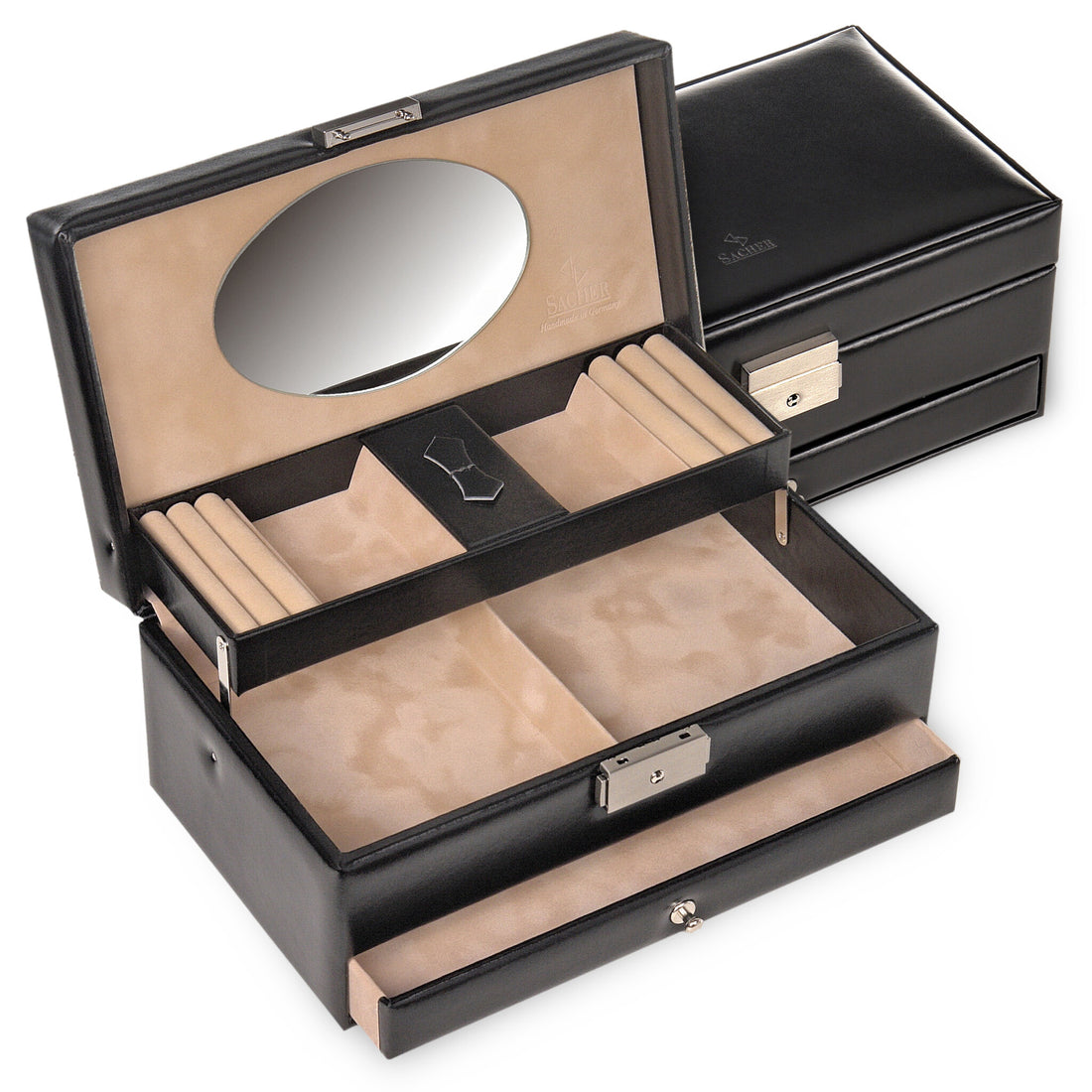 Portagioie Hanna new classic / nero (pelle)