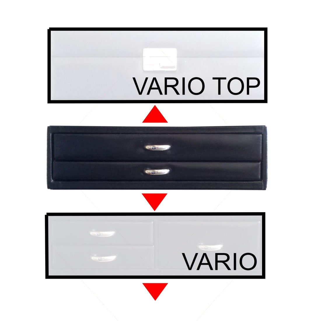 Modulo standard VARIO vario / nero (pelle)