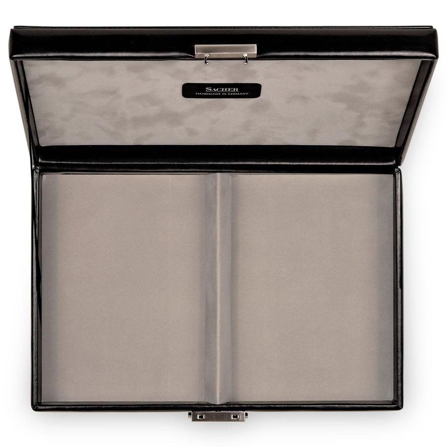 Portagioie con 2 scomparti VARIO CASO vario / nero (pelle)