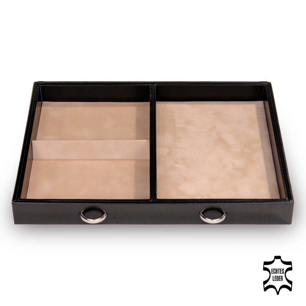 Schmucktruhe Grand VARIO vario / schwarz (Leder)